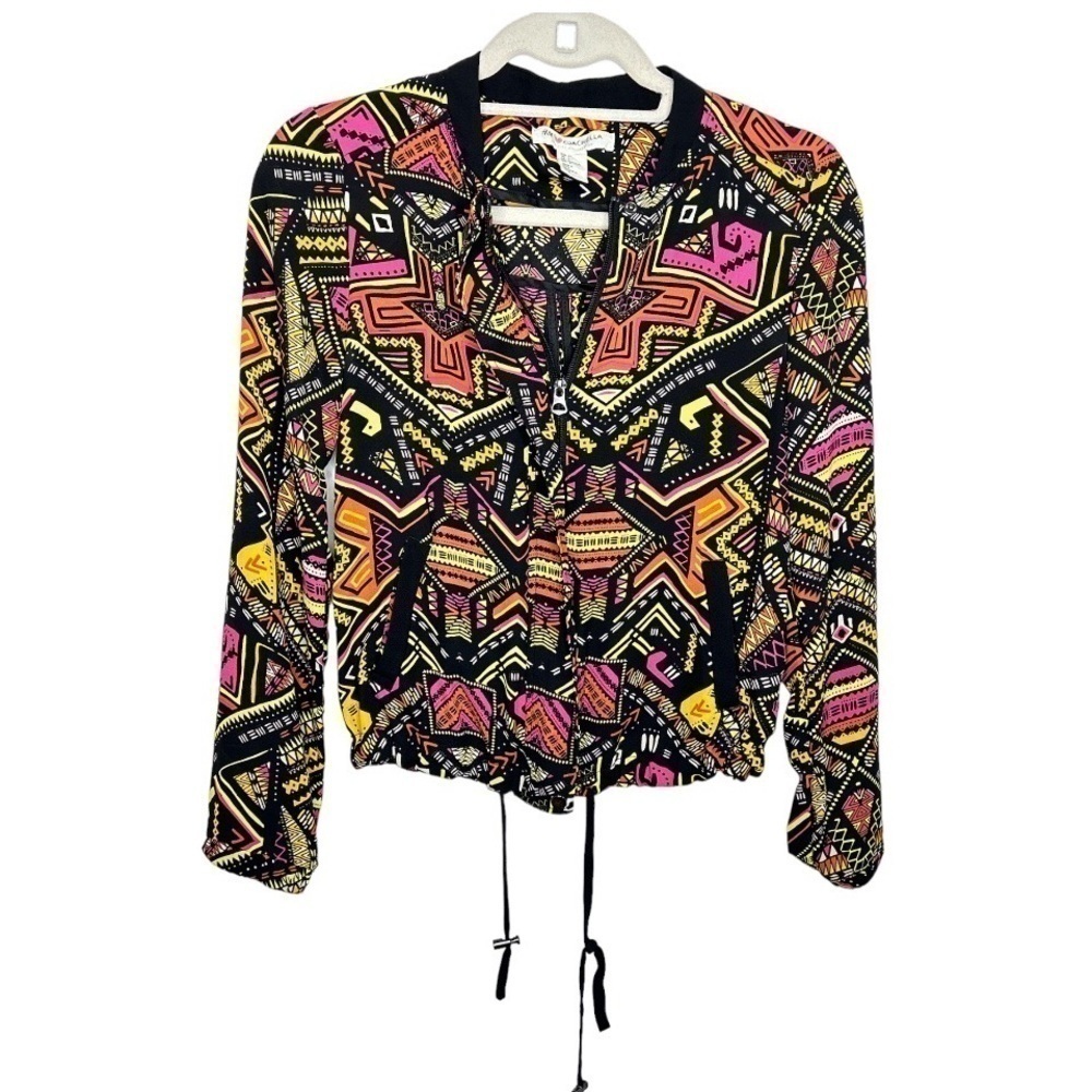 H&m Coachella Geometric Colorful Jacket Size Small / US4 - Picture 2 of 7